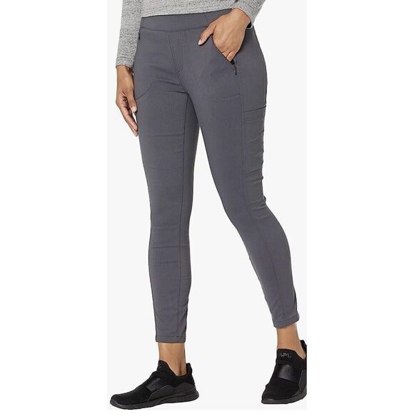 PrAna Women's Sz XS Coal Gray Mariel Water Repellent Finish UPF 50+ Jeggings $89 - Picture 11 of 13